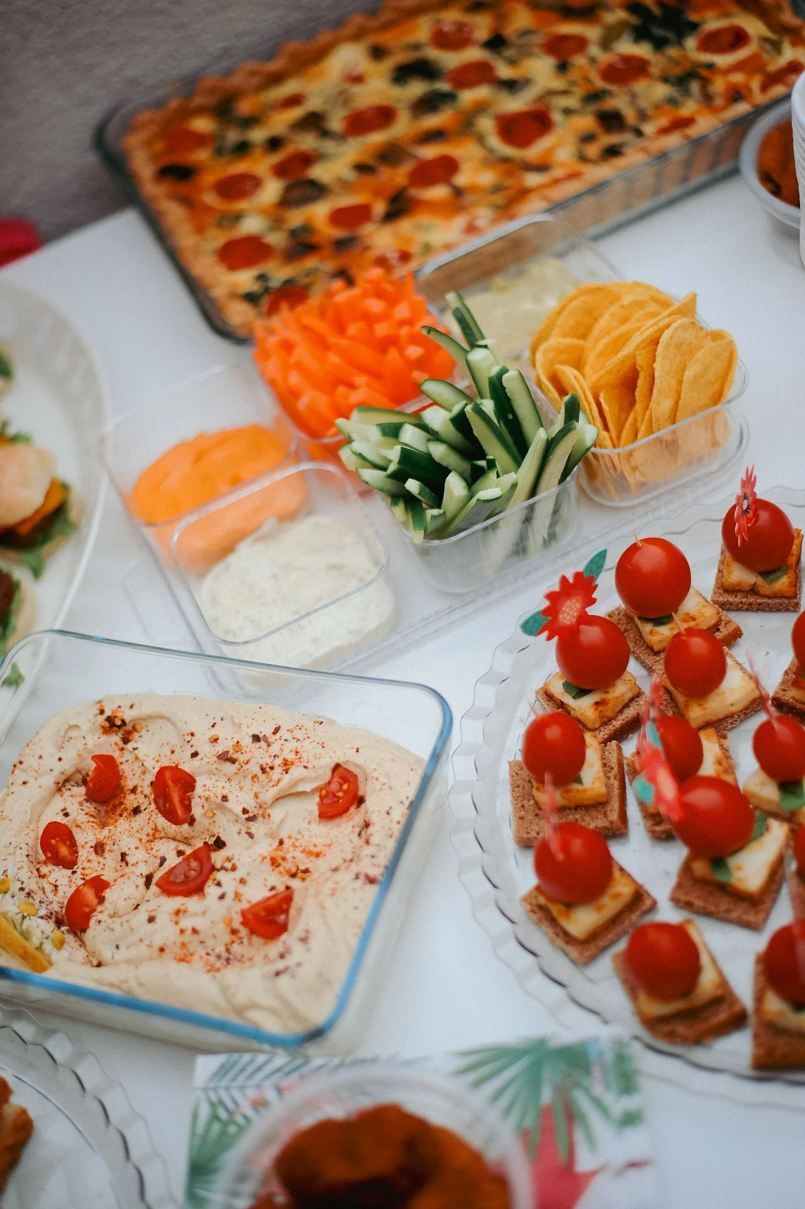 Partyservice mit Fingerfood und Grillspezialitäten für eine Feier in Berlin